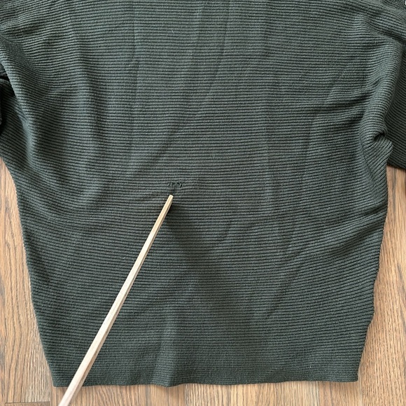 Premise Turtleneck Ribbed Sweater sz XL Women's Dolman Sleeve Hardware Green - Picture 16 of 16